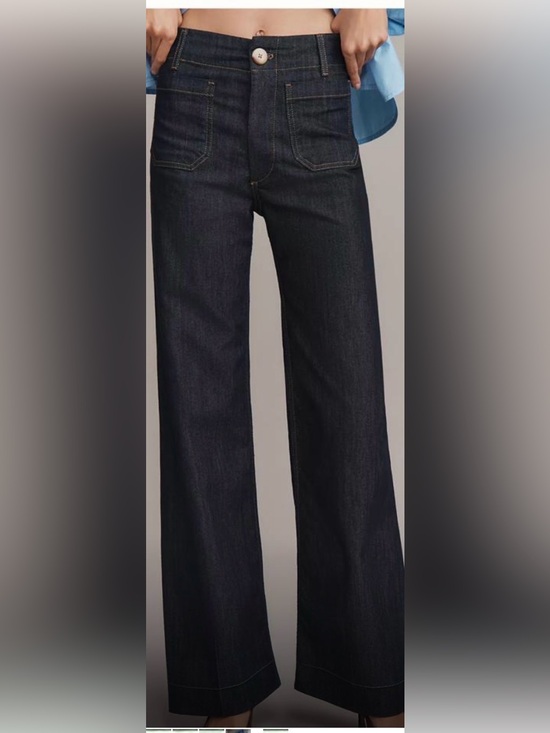 Maeve Denim - Maeve Colette High-Rise Wide-Leg
Full-Length Jeans